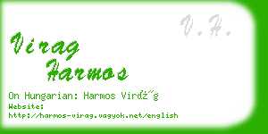 virag harmos business card